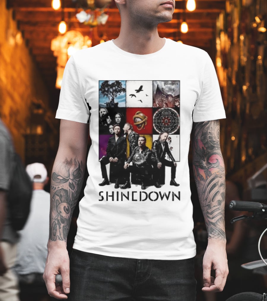 Shinedown Us And Them Album Cover Band Members Collage T-Shirt