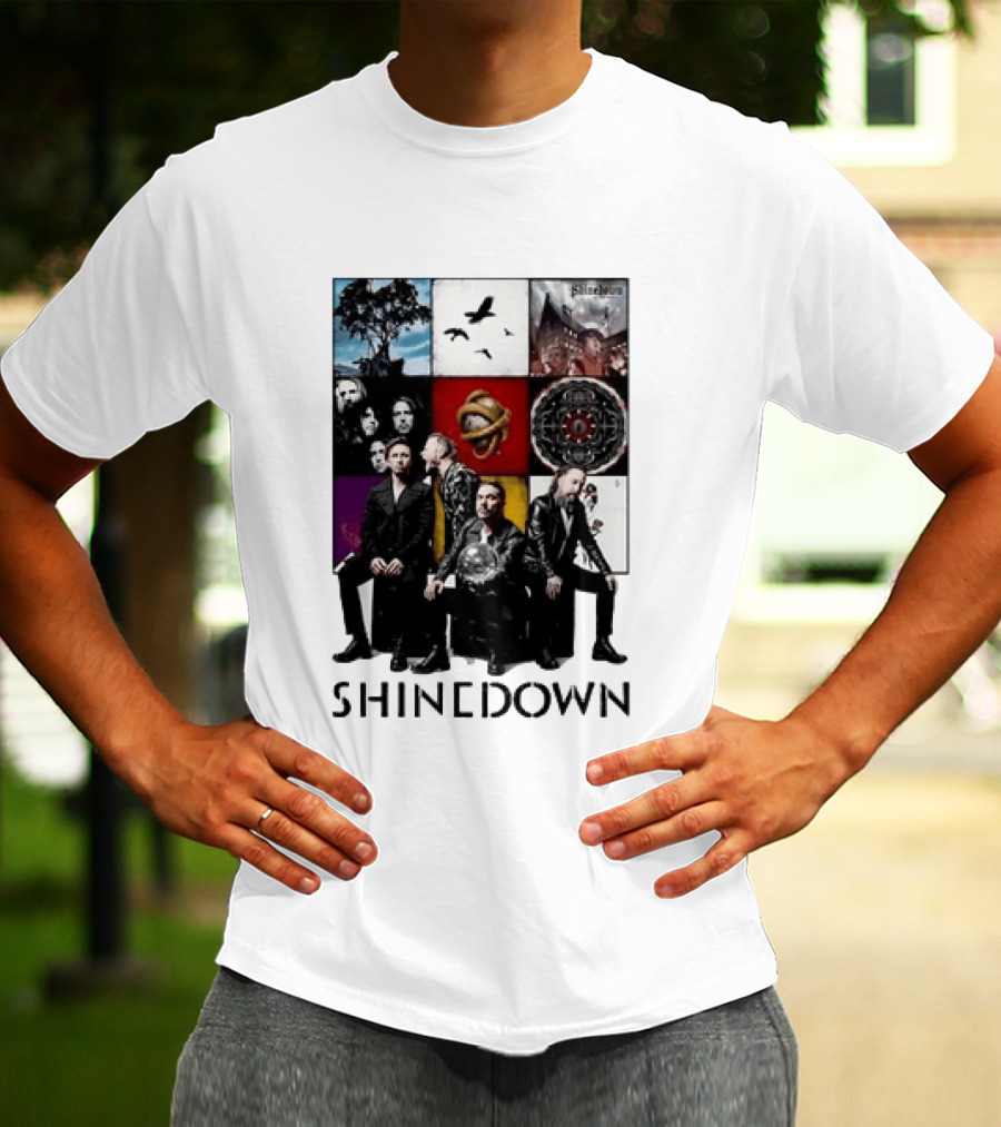 Shinedown Us And Them Album Cover Band Members Collage T-Shirt