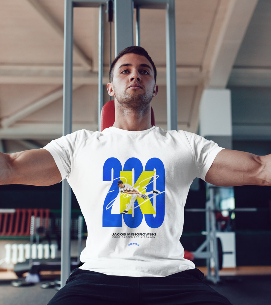 Jacob Misiorowski First Career 200 K Season Brewers 200K T-Shirt