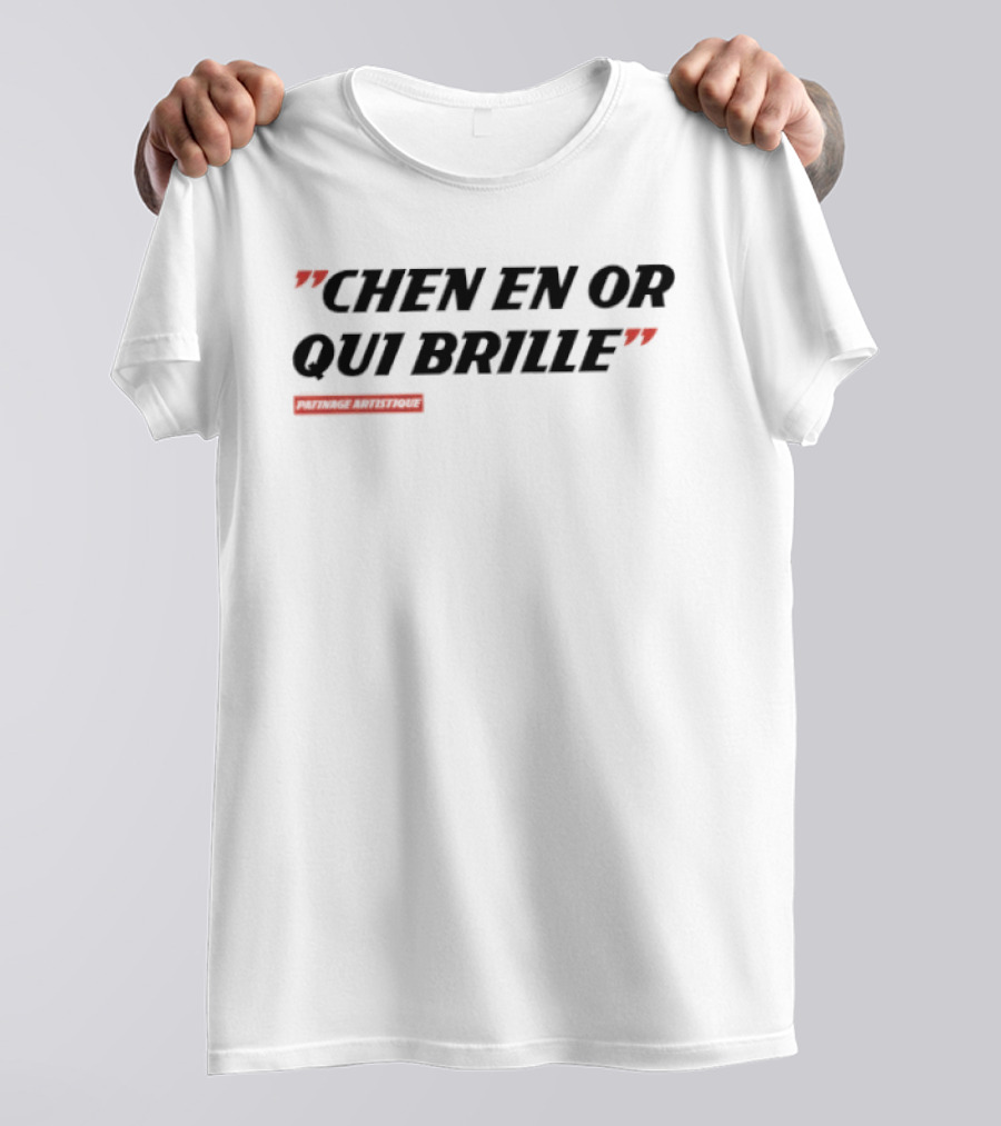 Chen En Or Qui Brille Patinage Artistique Quotes T-Shirt