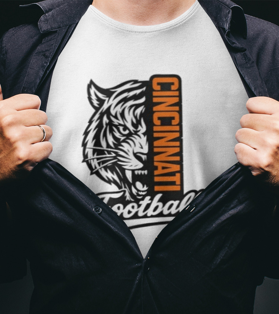 Cincinnati Football Tiger Tiger Iconic Team T-Shirt