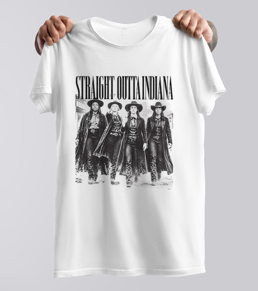 Straight Outta Indiana Cunningham Caitlin Clark Feverstone T-Shirt