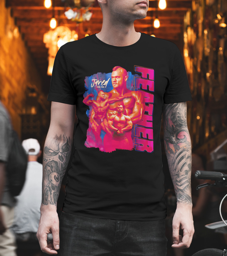 Jared Feather IFBB Pro Bodybuilding Champion Bold Visual T-Shirt
