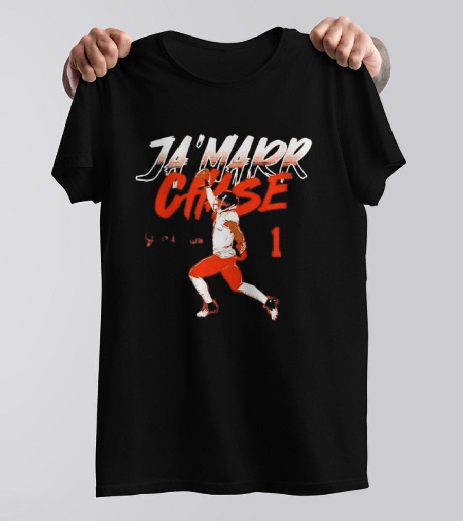 Cincinnati Bengals Ja'Marr Chase One Handed Catch 1 Receiver T-Shirt
