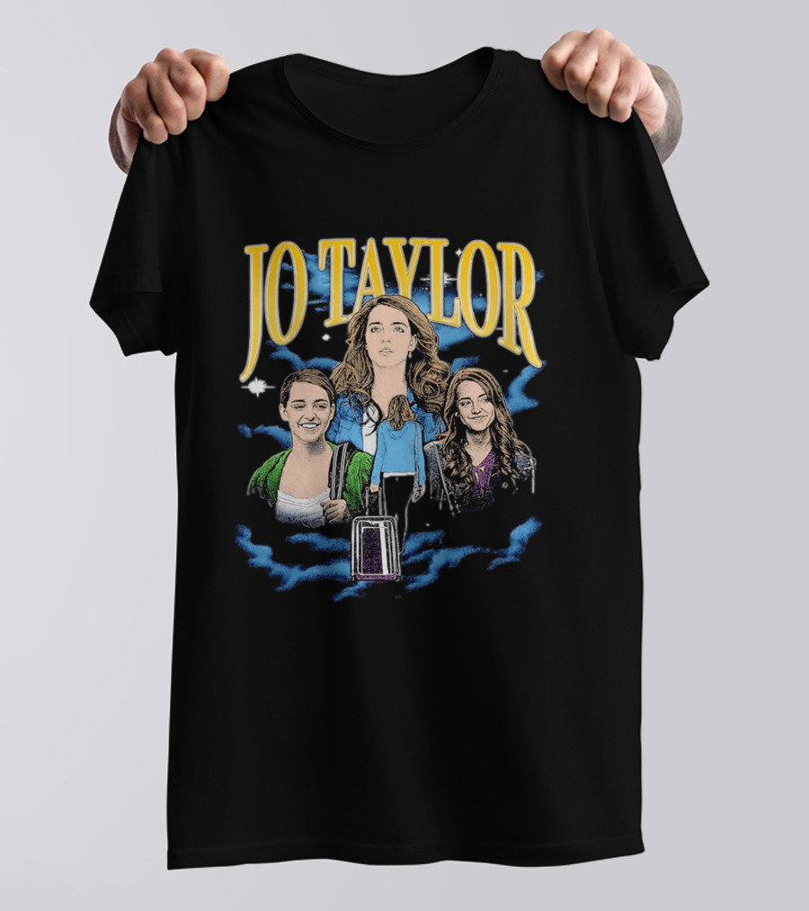 Jo Taylor Collage With Scenes And Luggage T-Shirt