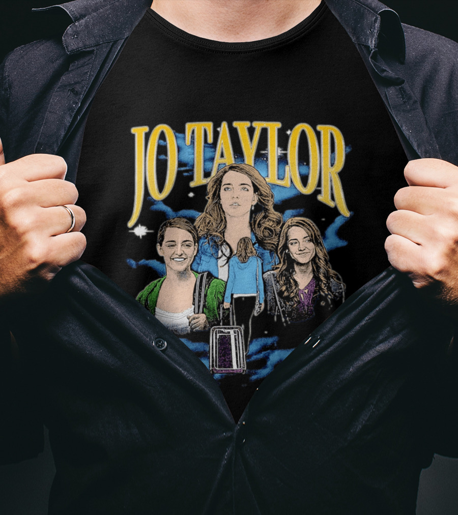 Jo Taylor Collage With Scenes And Luggage T-Shirt