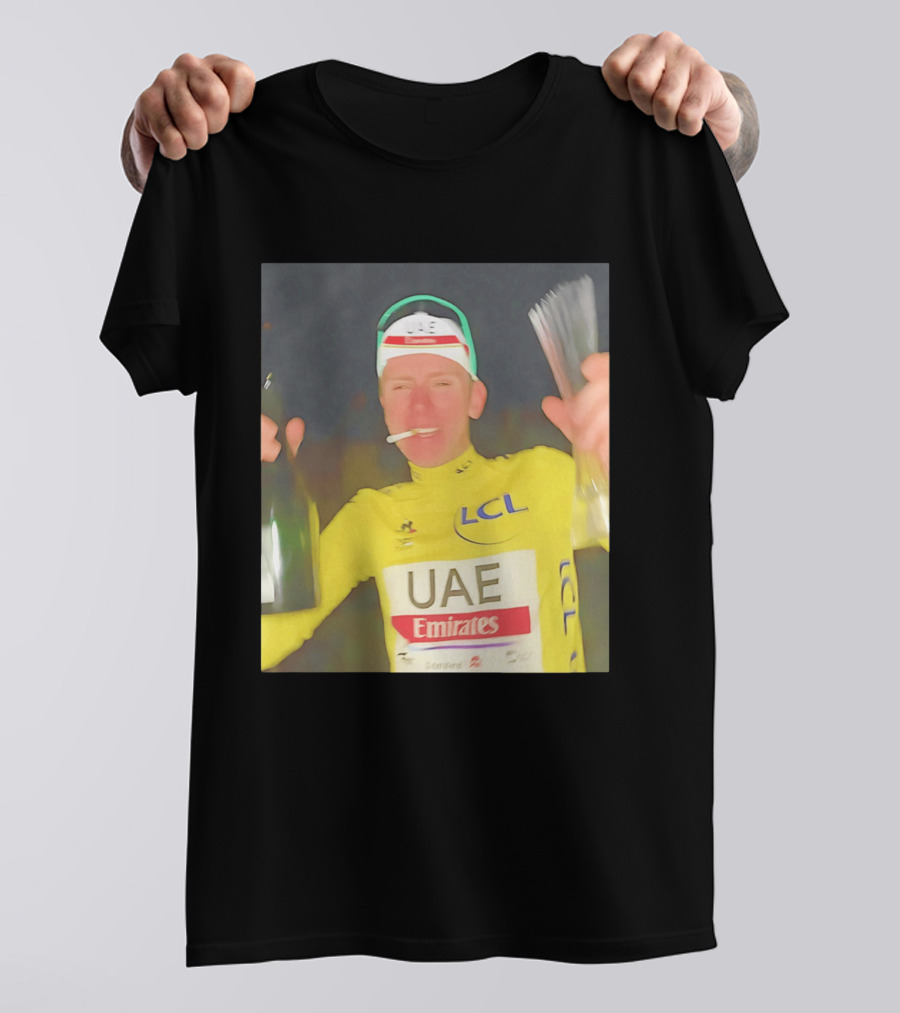 UAE Emirates LCL Tour De France Winner Celebrating T-Shirt