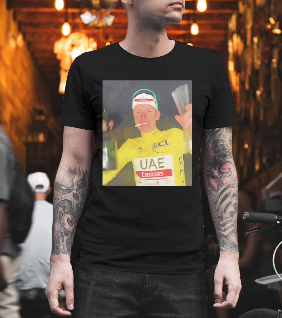 UAE Emirates LCL Tour De France Winner Celebrating T-Shirt