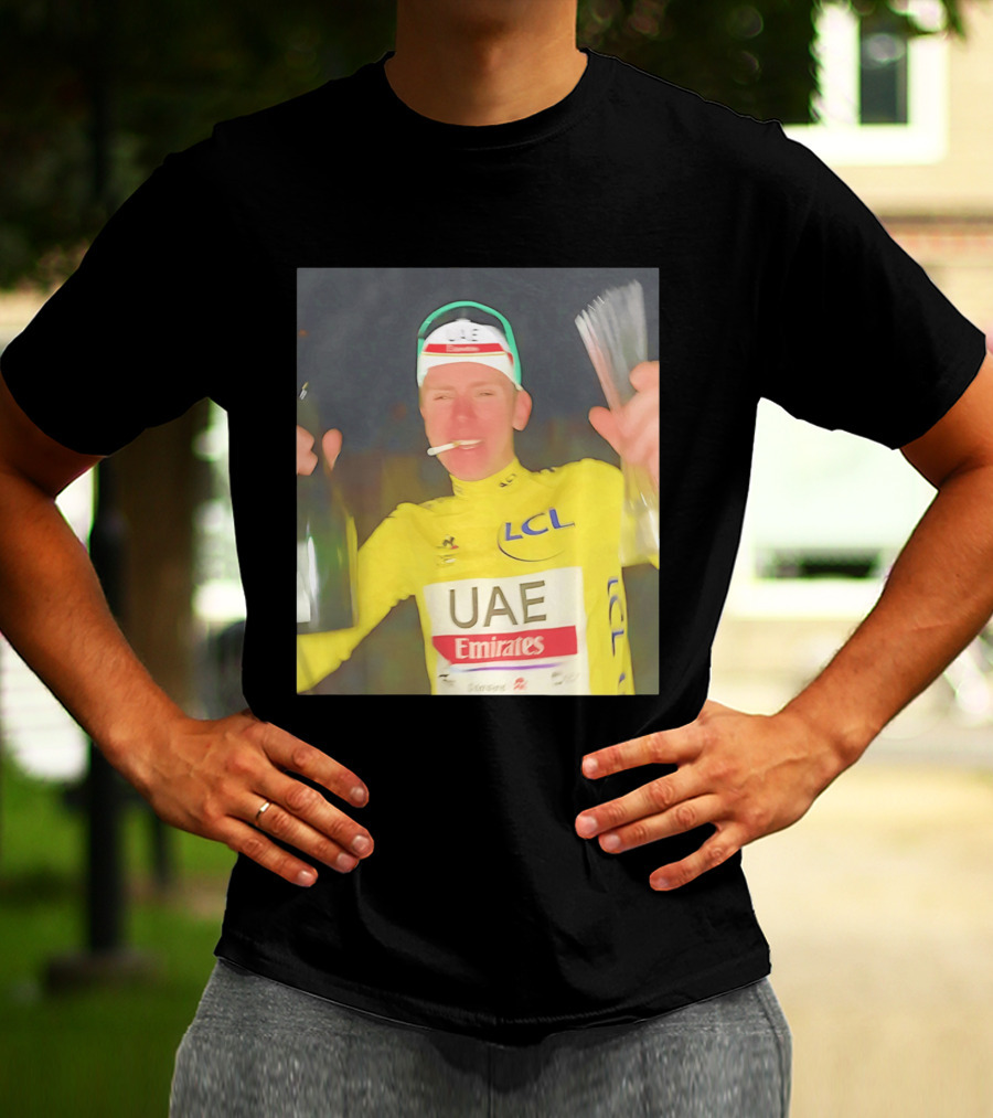 UAE Emirates LCL Tour De France Winner Celebrating T-Shirt