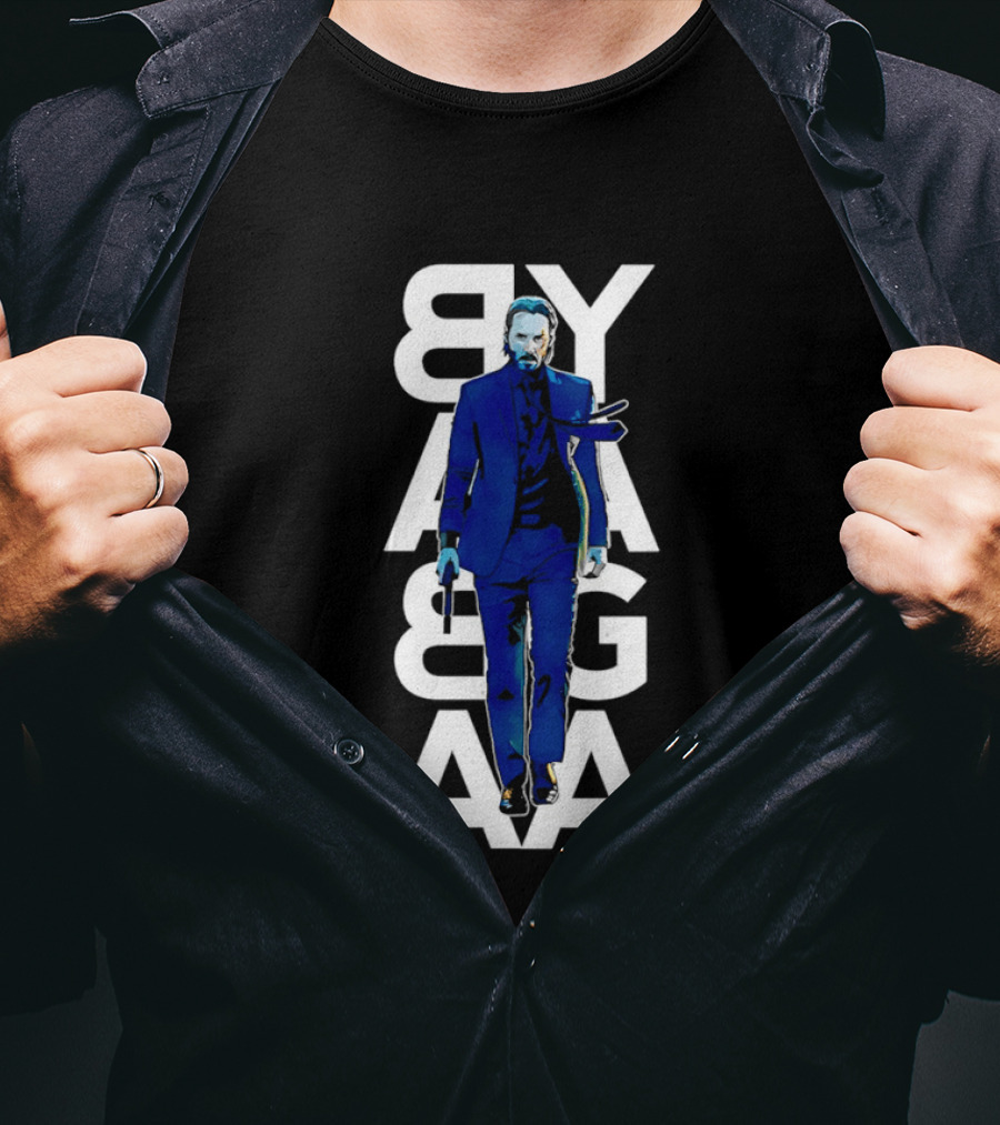 John Wick Baba Yaga Blue Suit Walking Gun T-Shirt