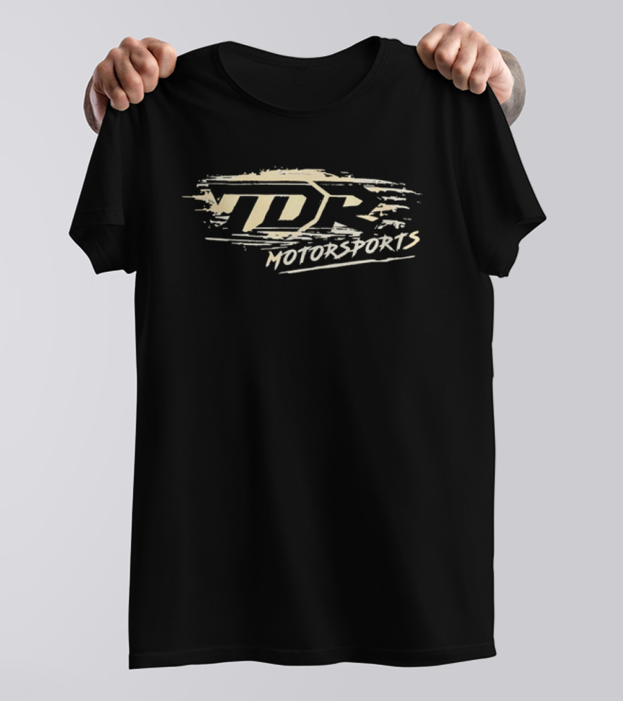 TDR Motorsports Distressed Brushstroke Paint Splatter Banner T-Shirt