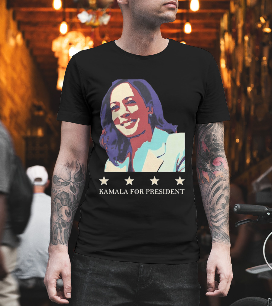 Kamala For President Pop Political Four Star T-Shirt