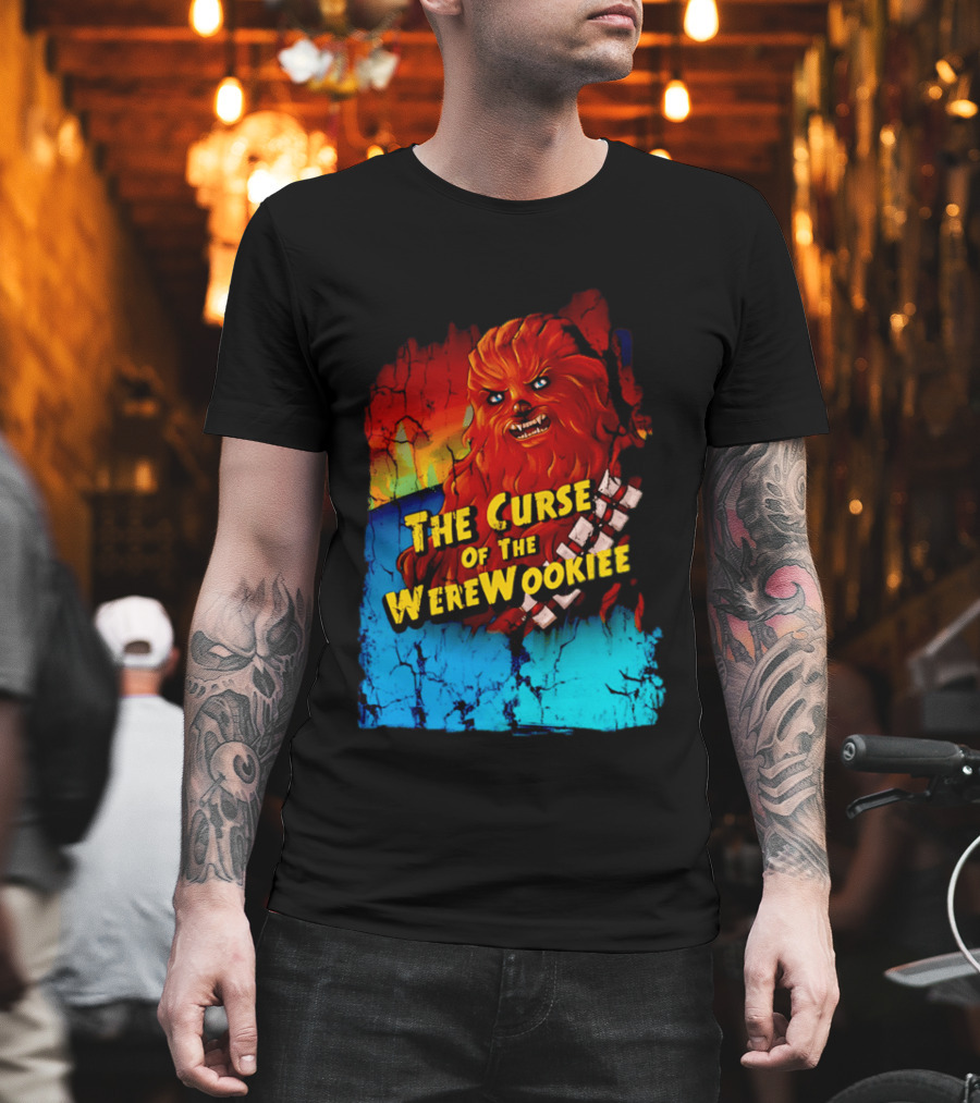 The Curse Of The WereWookiee Retro Horror Monster Mashup T-Shirt