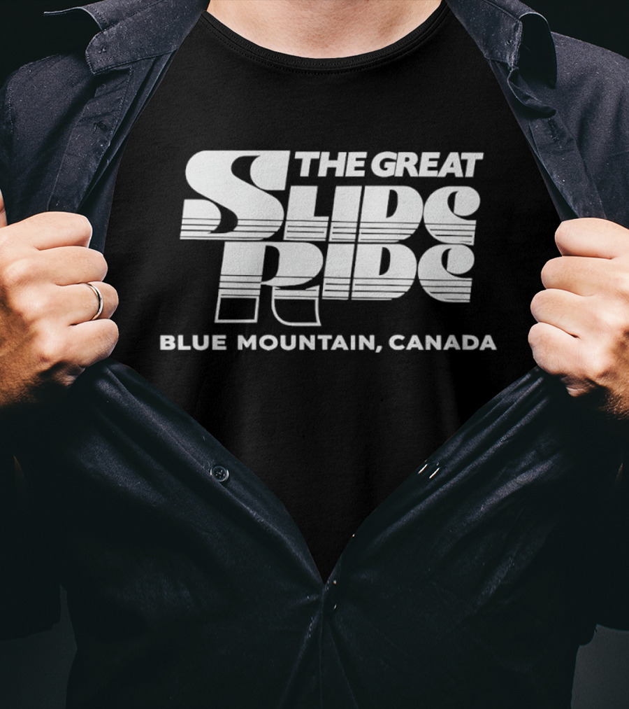 The Great Slide Ride Blue Mountain Canada Adventure Experience T-Shirt