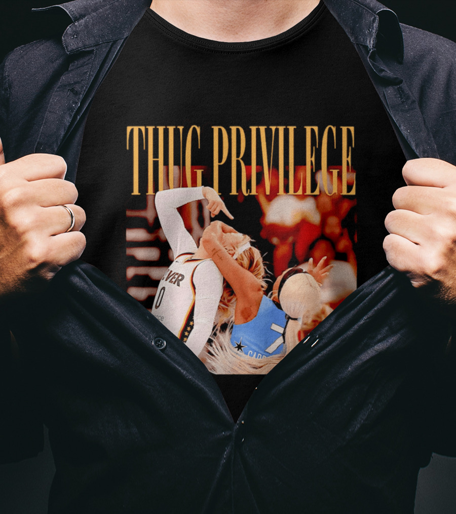 Thug Privilege Sophie Cunningham Basketball Action T-Shirt