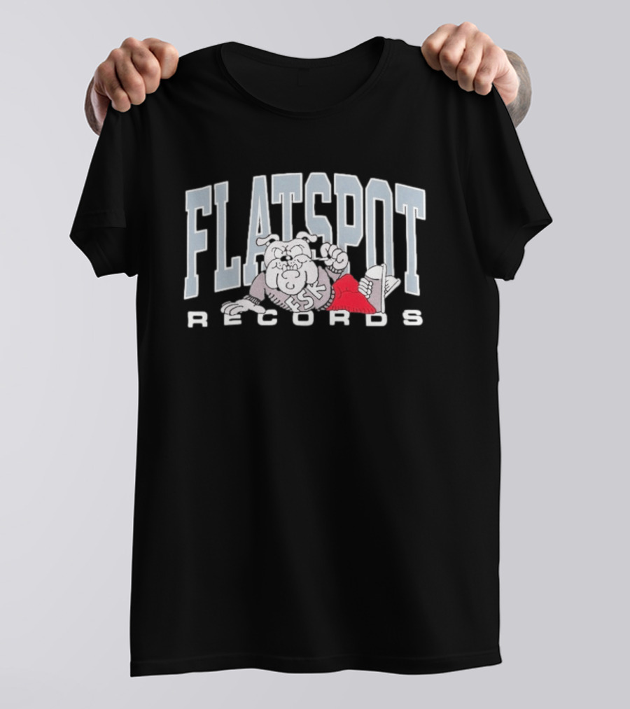 Flatspot Records FSK Embroidered Chill Dog T-Shirt