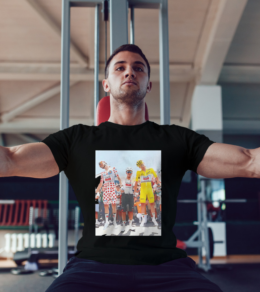 UAE Team Emirates XRG Sponsors Tour De France Cycling Jerseys T-Shirt