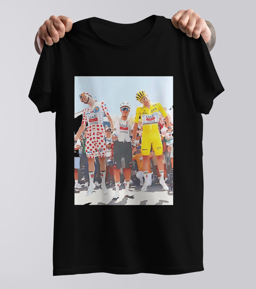 UAE Team Emirates XRG Sponsors Tour De France Cycling Jerseys T-Shirt