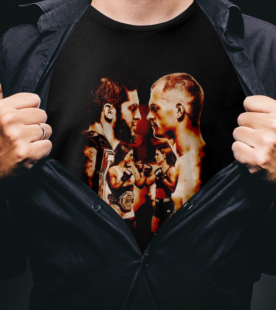 UFC 330 Matchup Islam Makhachev Vs Alexander Volkanovski Face Off T-Shirt