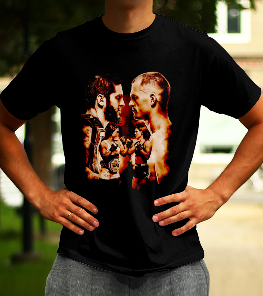 UFC 330 Matchup Islam Makhachev Vs Alexander Volkanovski Face Off T-Shirt