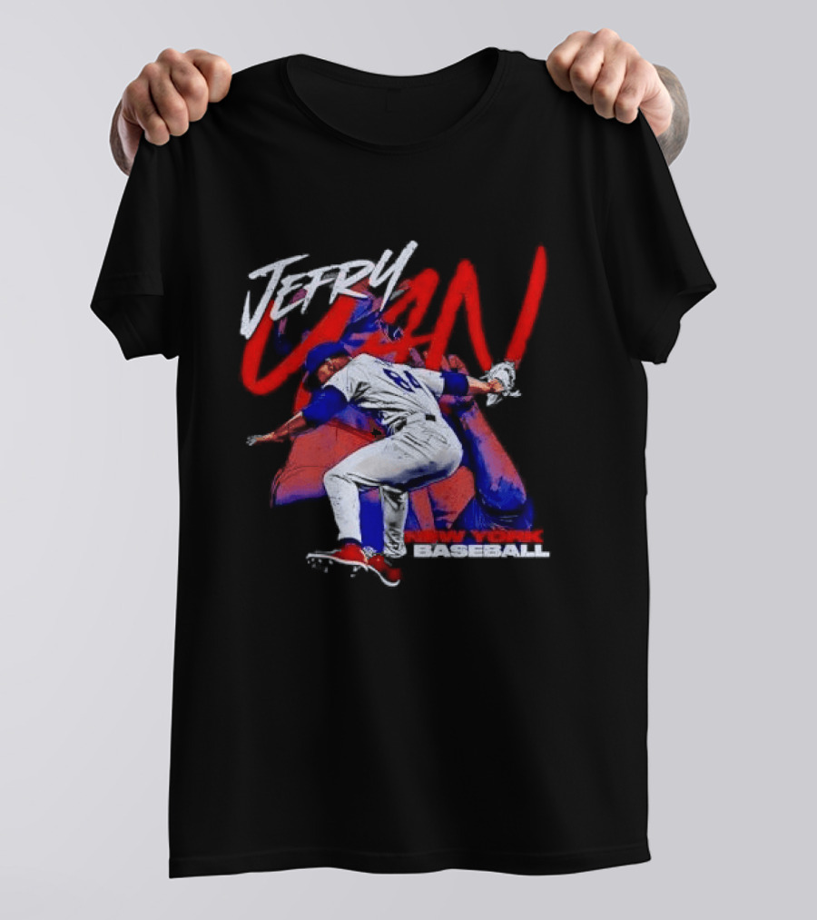 Jefry Yan New York Baseball Bootleg Pitcher Action Photo T-Shirt