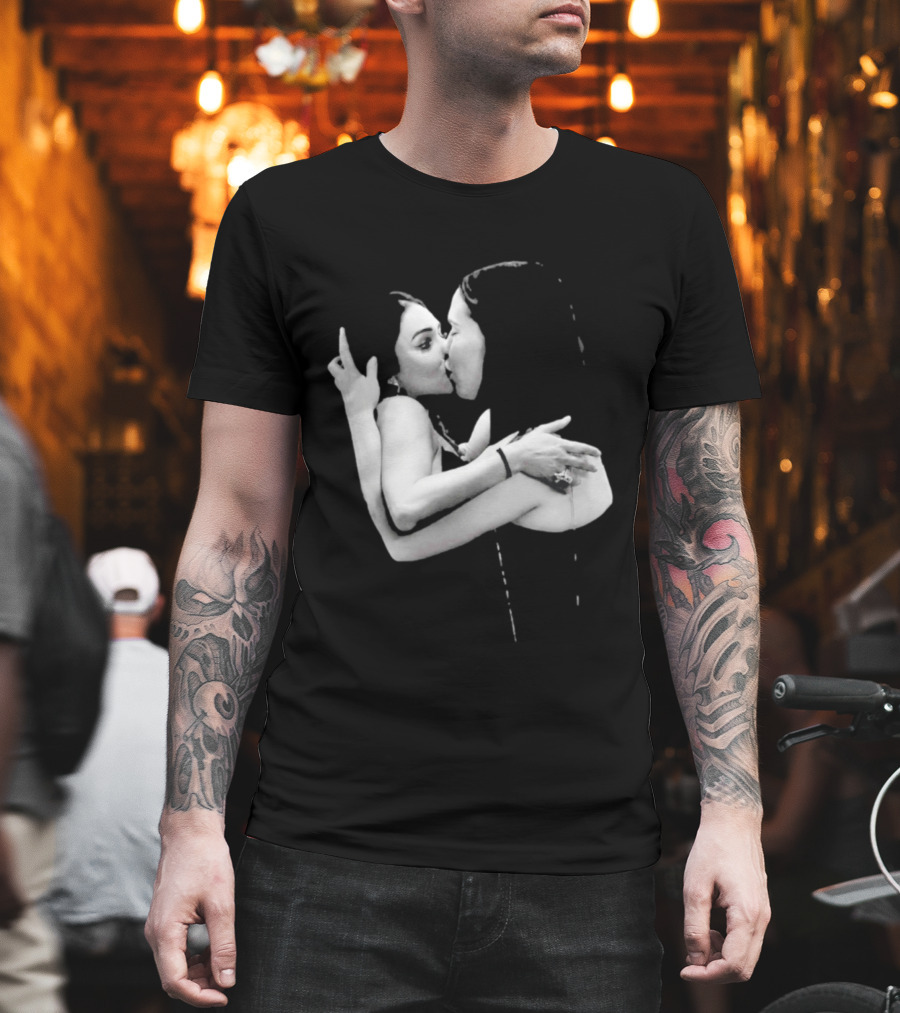 Nikita Rawal Viral Kiss Romantic Embrace T-Shirt