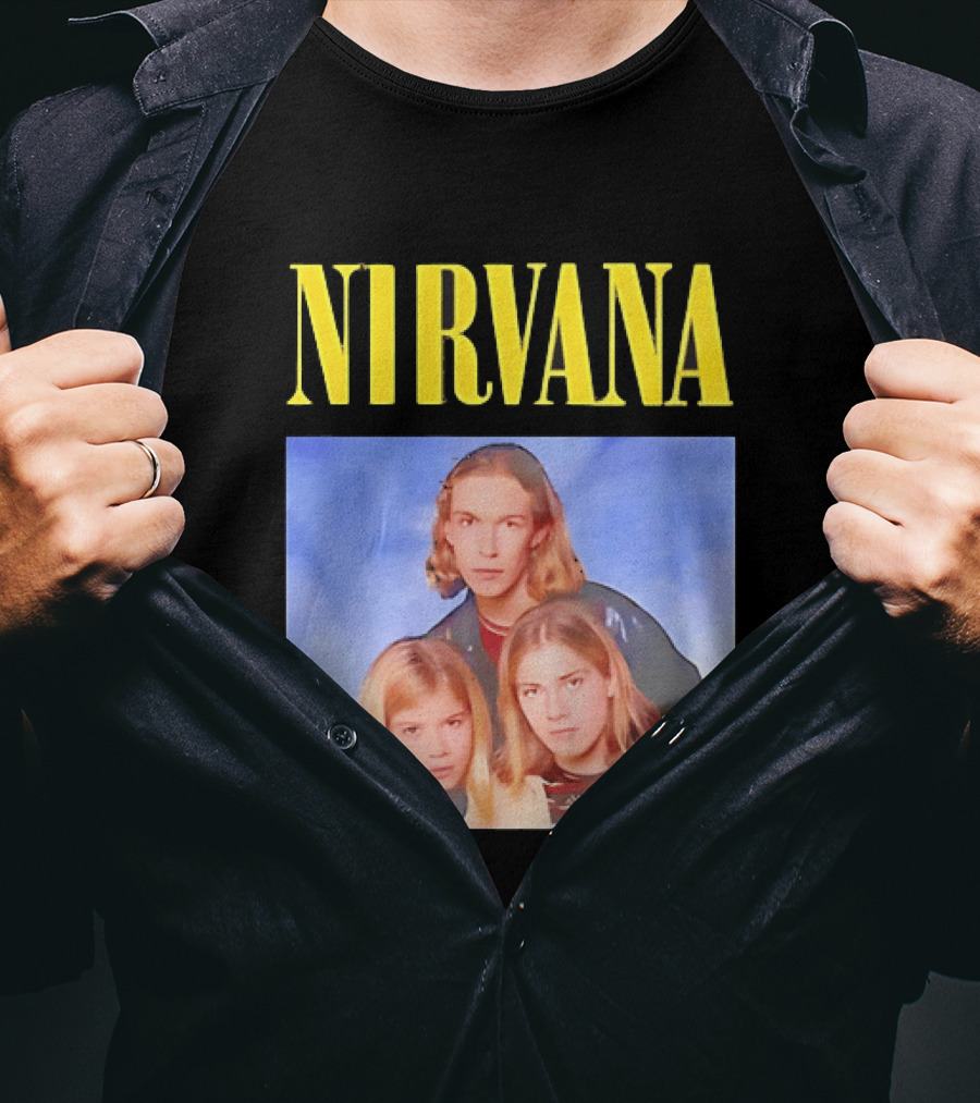 Nirvana Hanson Trio Blue Cloud Bootleg T-Shirt