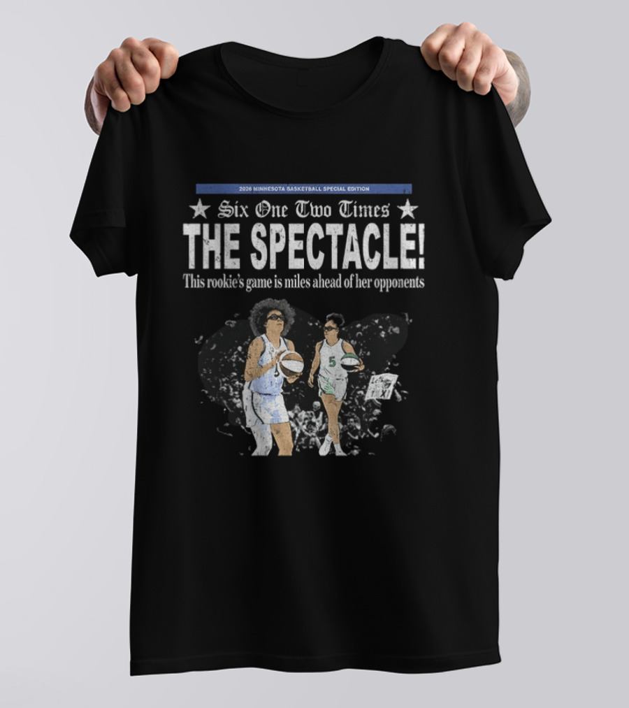 Six One Two Times 2026 Minnesota Basketball Special Edition The Spectacle Rookie's Game Miles Ahead T-Shirt