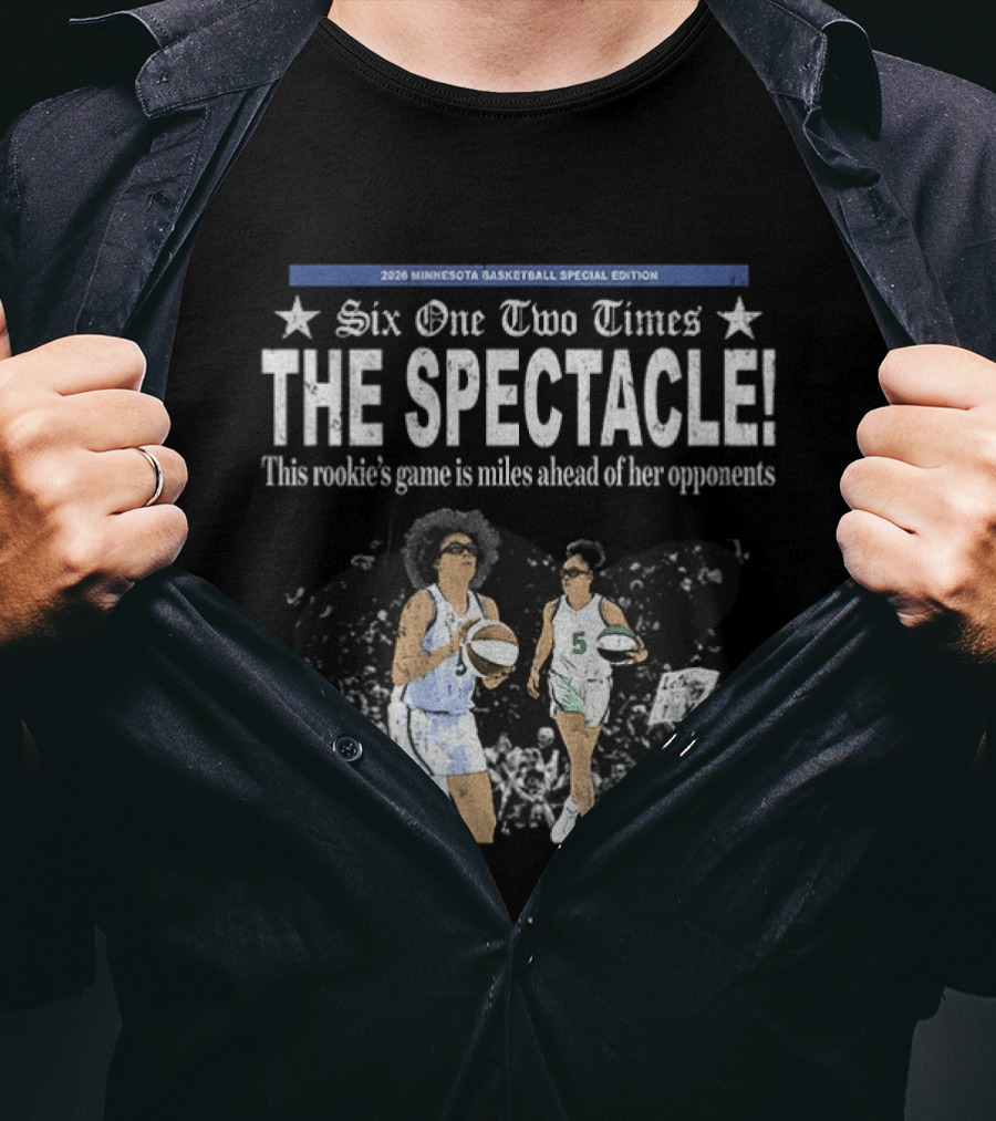 Six One Two Times 2026 Minnesota Basketball Special Edition The Spectacle Rookie's Game Miles Ahead T-Shirt
