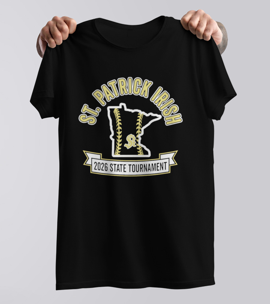 St. Patrick Irish Minnesota 2026 State Tournament Softball T-Shirt