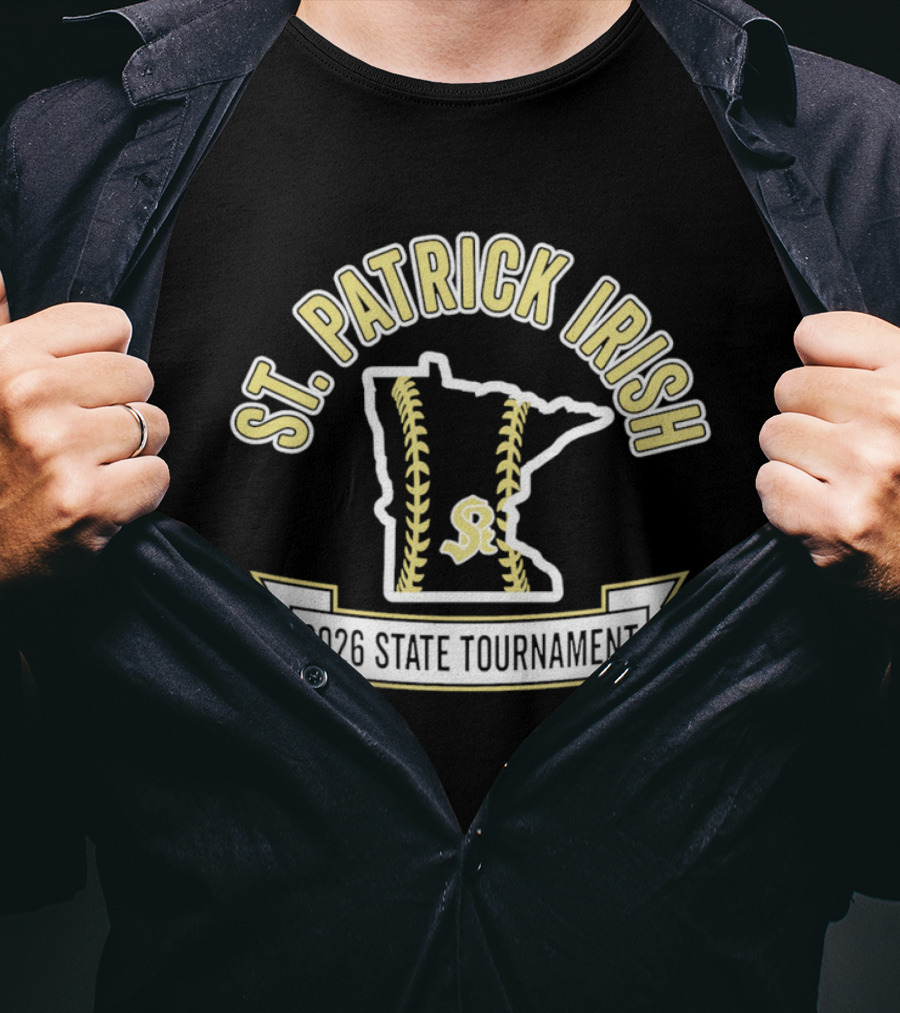 St. Patrick Irish Minnesota 2026 State Tournament Softball T-Shirt