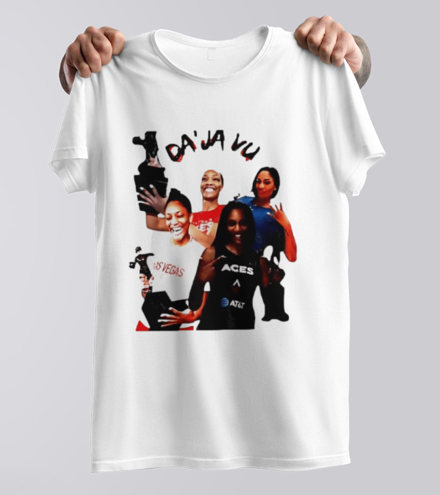 Aja Wilson DA'JA Vu Las Vegas Aces 4X MVP WNBA Legend T-Shirt