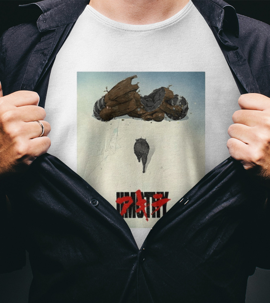 Jimothy Akira Kaneda Bike Homage Neo Tokyo Anime T-Shirt