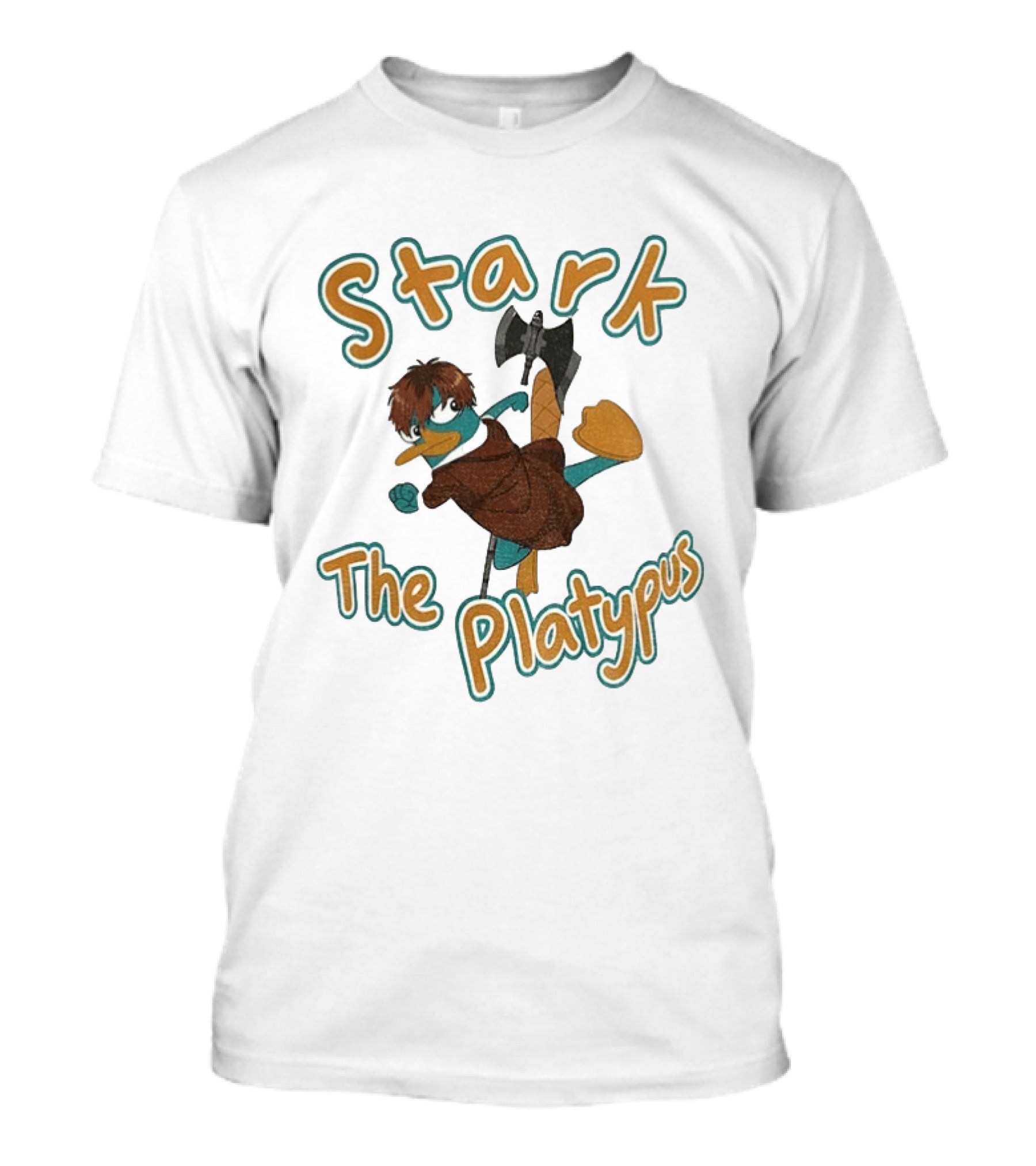 Stark Perry The Platypus Crossover Character Mashup T-Shirt