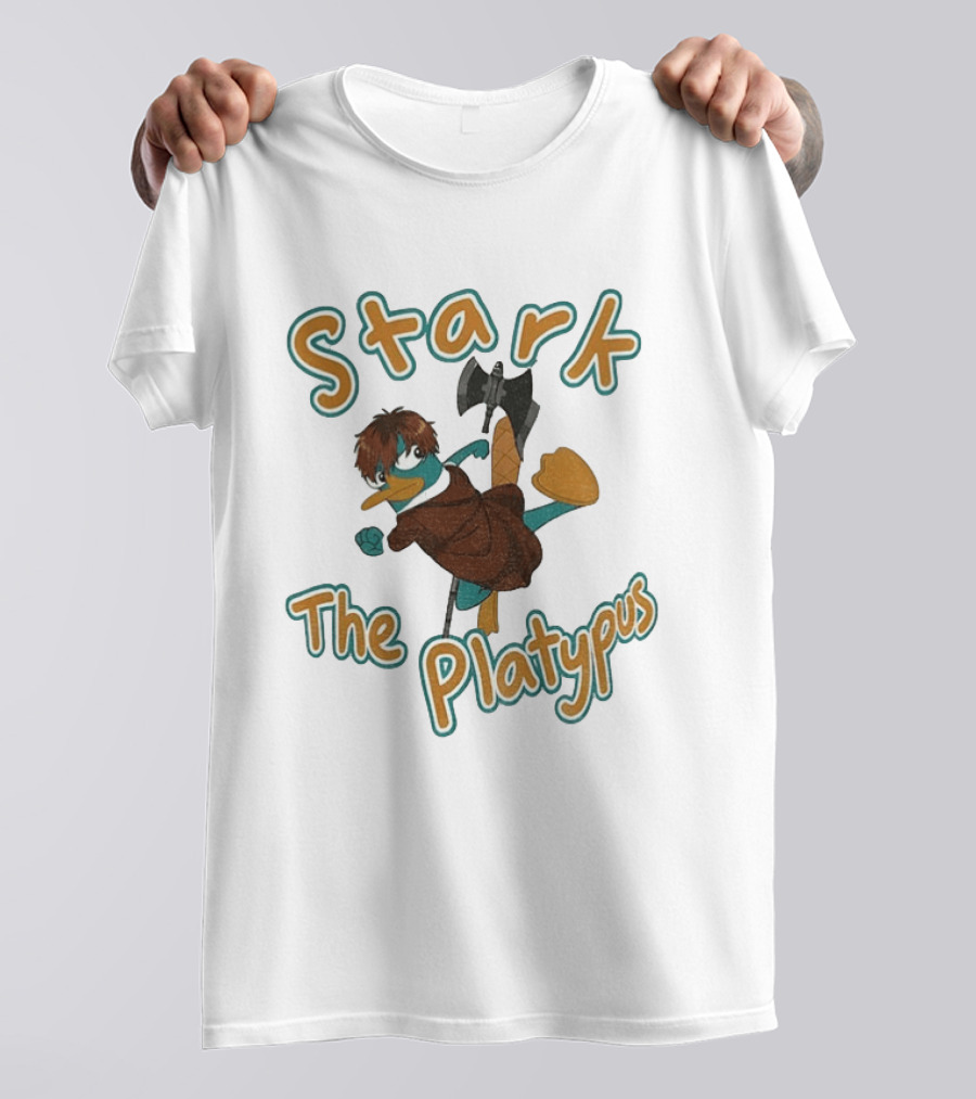 Stark Perry The Platypus Crossover Character Mashup T-Shirt