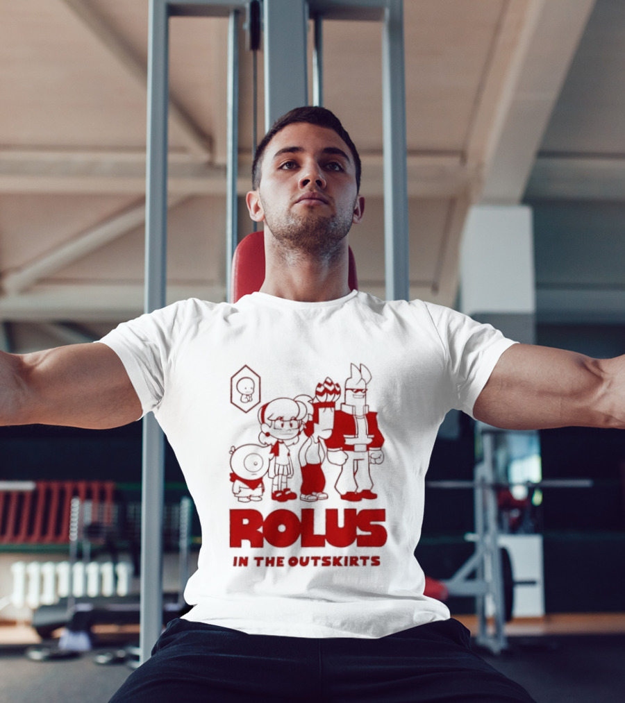 ROLUS In The Outskirts Cartoon Characters Lineup T-Shirt