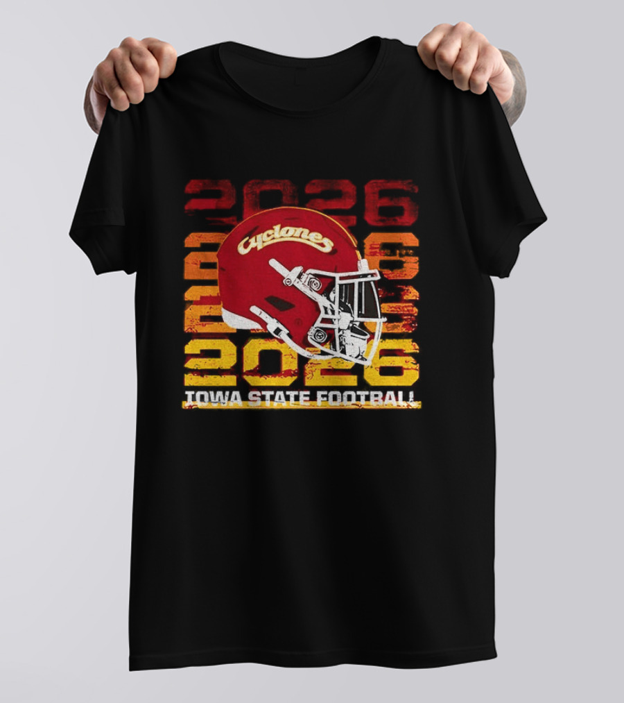 Cyclones Helmet 2026 Iowa State Football Gameday T-Shirt