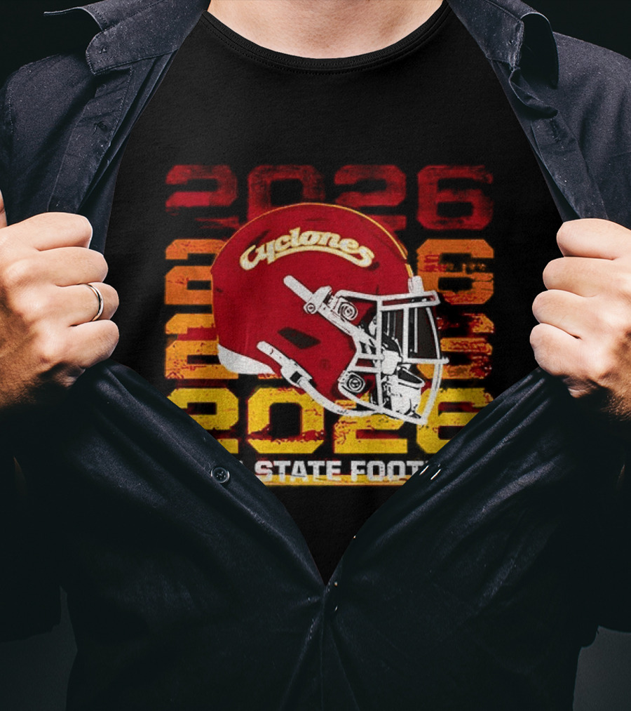 Cyclones Helmet 2026 Iowa State Football Gameday T-Shirt