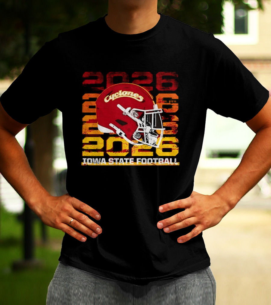 Cyclones Helmet 2026 Iowa State Football Gameday T-Shirt