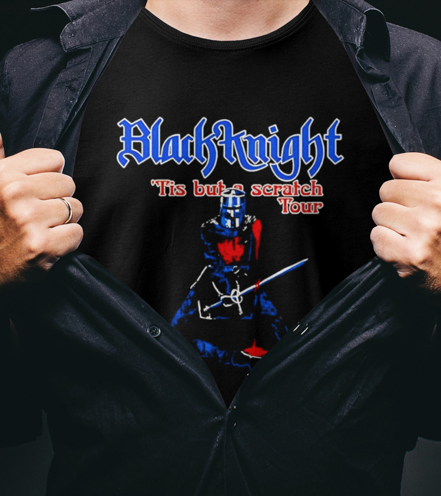 Black Knight Tis But A Scratch Tour Monty Python Comedy T-Shirt