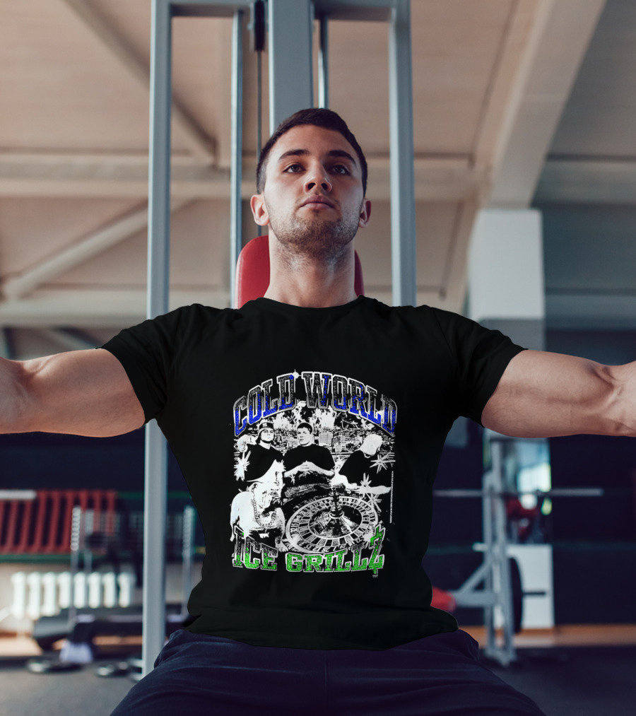 Cold World Ice Grillz Bulldog Roulette Wheel T-Shirt