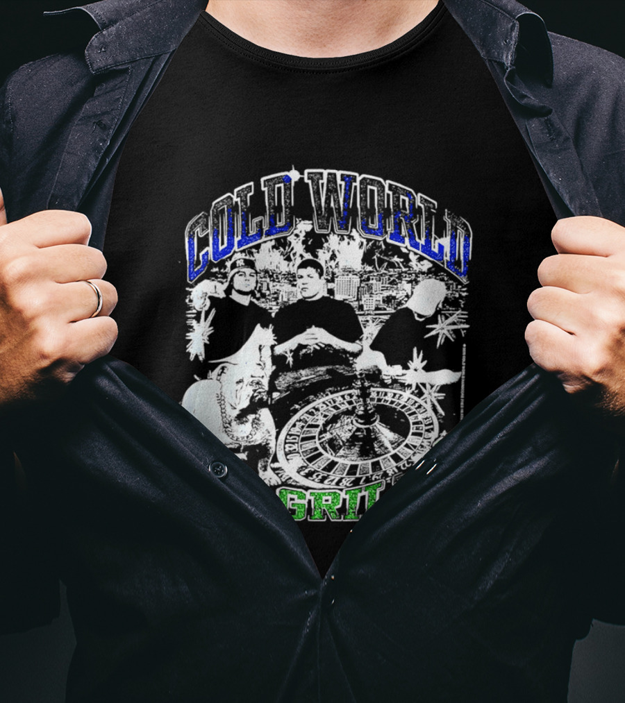 Cold World Ice Grillz Bulldog Roulette Wheel T-Shirt