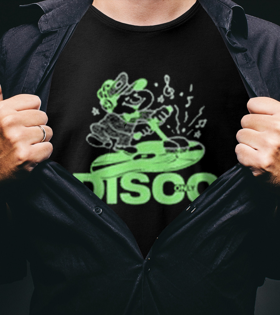 Disco Only Groove Maintenance Retro Character Dance Vibes T-Shirt