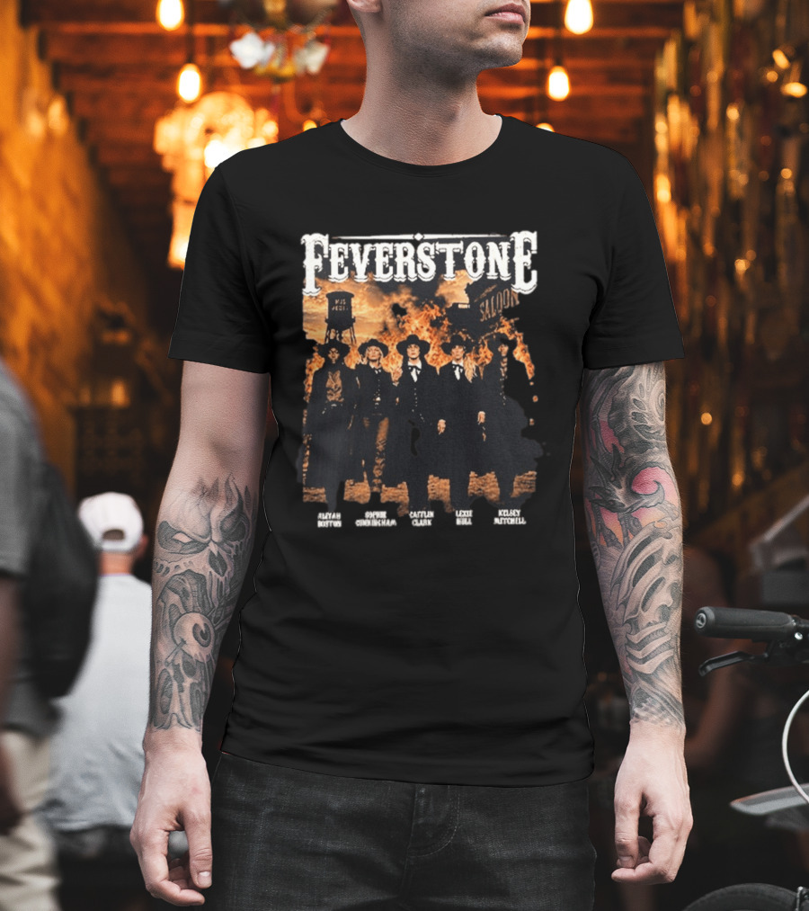 Feverstone Fever Saloon Fire Western Group T-Shirt
