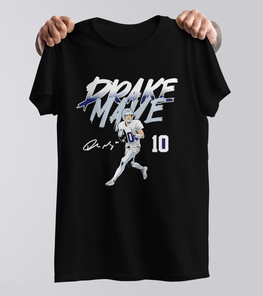Drake Maye 10 New England Patriots Football 2026 T-Shirt