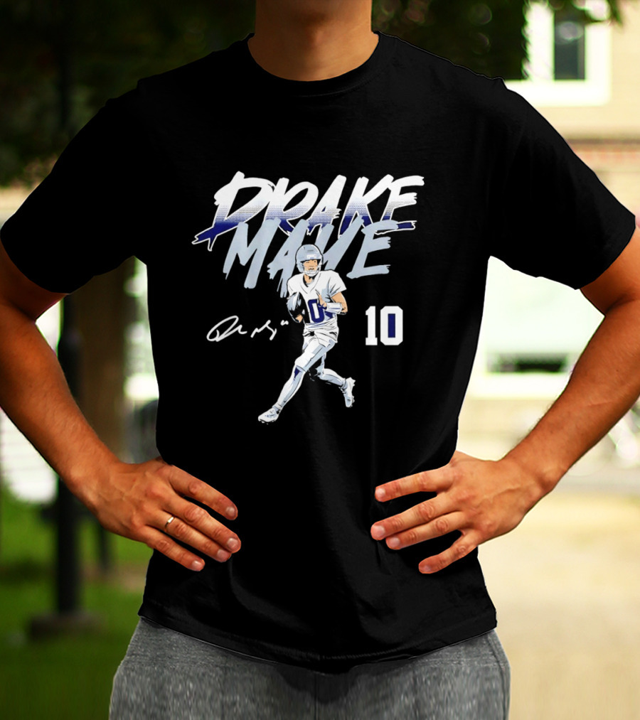 Drake Maye 10 New England Patriots Football 2026 T-Shirt