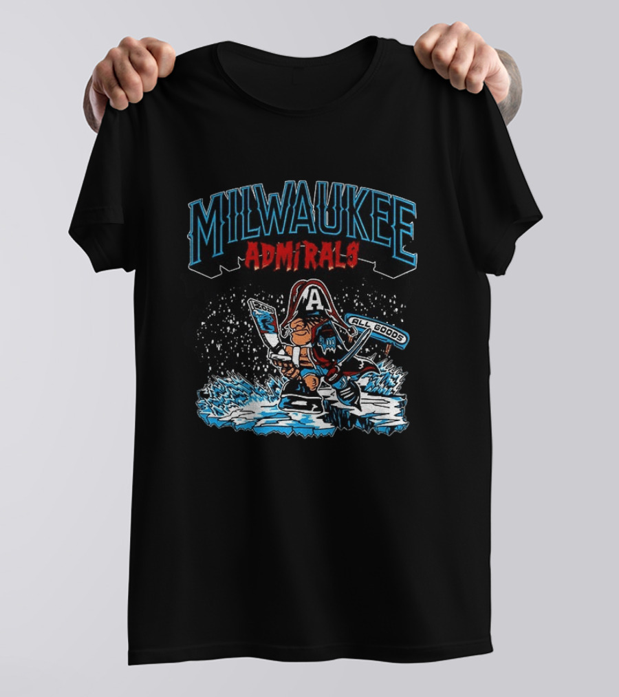 Milwaukee Admirals 2020 All Goods Hockey Ice T-Shirt