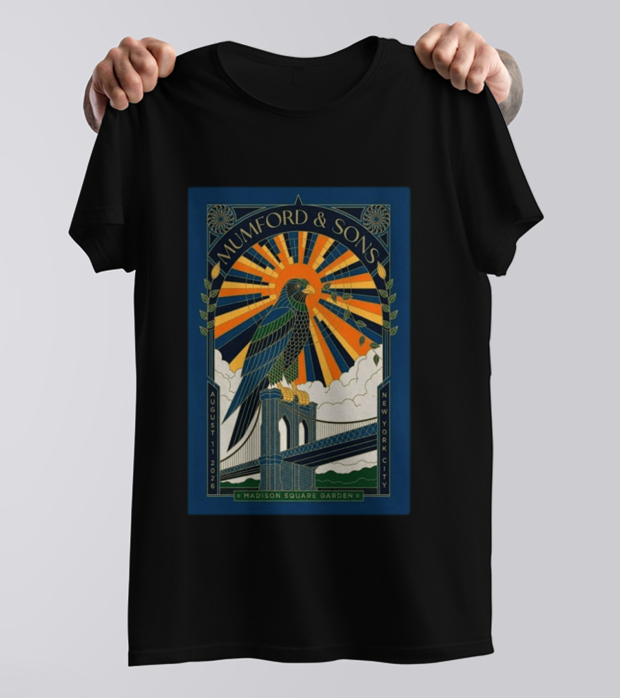 Mumford And Sons Madison Square Garden August 11 2026 New York City T-Shirt