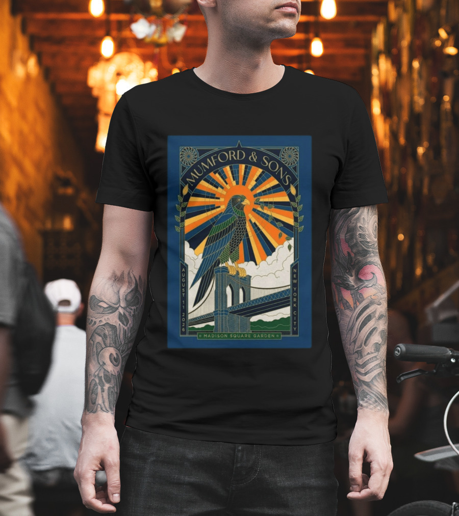 Mumford And Sons Madison Square Garden August 11 2026 New York City T-Shirt
