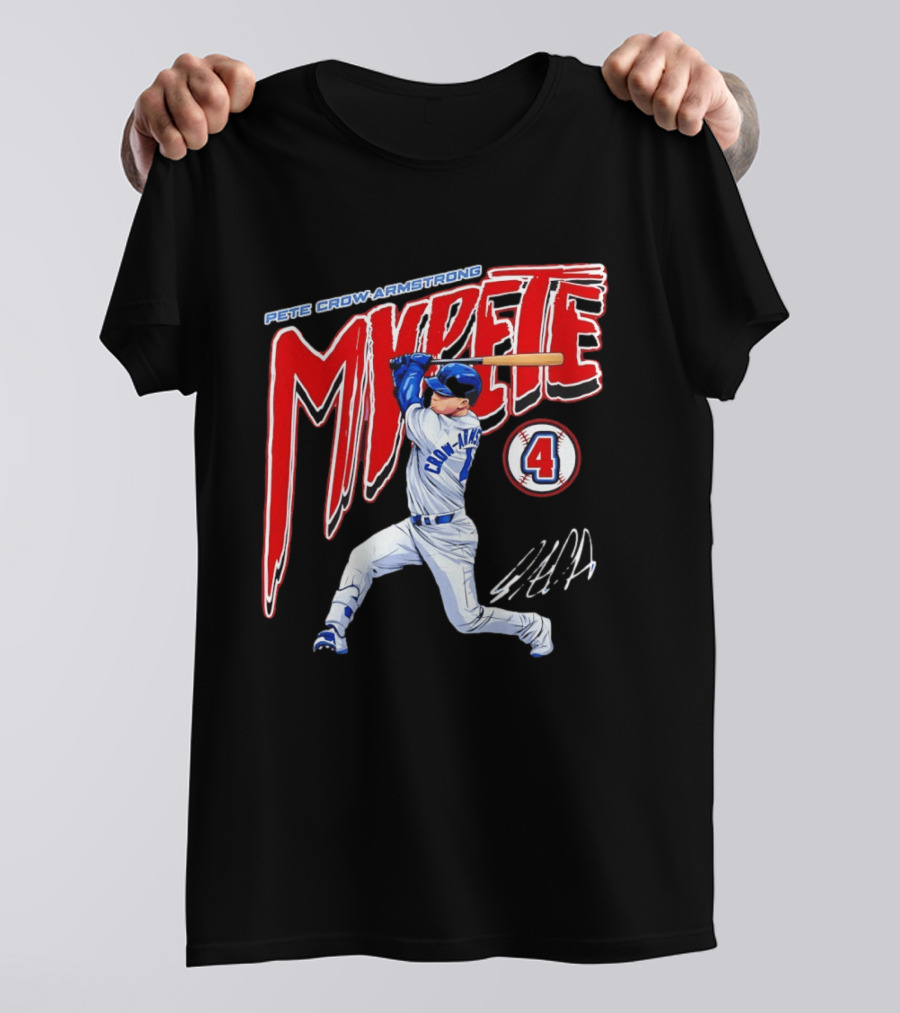 Pete Crow Armstrong MVPete Chicago Cubs Baseball Number 4 T-Shirt